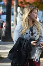 HILARY DUFF Heading to a Gym in Los Angeles 12/08/2016
