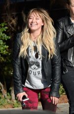 HILARY DUFF in Leggings Out and About in Los Angeles 12/08/2016