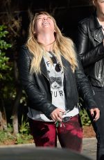 HILARY DUFF in Leggings Out and About in Los Angeles 12/08/2016
