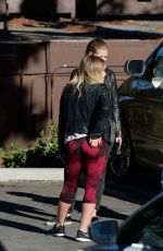 HILARY DUFF in Leggings Out and About in Los Angeles 12/08/2016