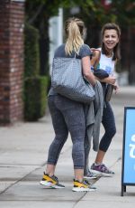 HILARY DUFF Leaves a Gym in Los Angeles 12/21/2016