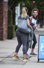 HILARY DUFF Leaves a Gym in Los Angeles 12/21/2016