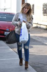 HILARY DUFF Out and About in West Hollywood 12/07/2016