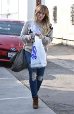 HILARY DUFF Out and About in West Hollywood 12/07/2016