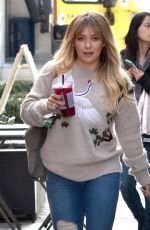 HILARY DUFF Out and About in West Hollywood 12/07/2016