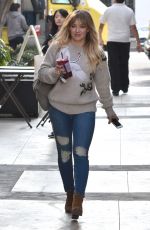 HILARY DUFF Out and About in West Hollywood 12/07/2016