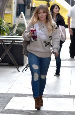 HILARY DUFF Out and About in West Hollywood 12/07/2016