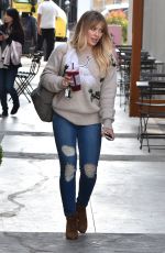 HILARY DUFF Out and About in West Hollywood 12/07/2016