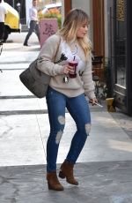 HILARY DUFF Out and About in West Hollywood 12/07/2016