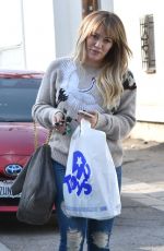 HILARY DUFF Out and About in West Hollywood 12/07/2016