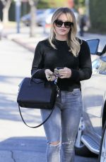 HILARY DUFF Out Shopping in Beverly Hills 12/02/2016