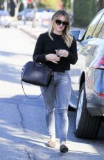 HILARY DUFF Out Shopping in Beverly Hills 12/02/2016