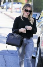 HILARY DUFF Out Shopping in Beverly Hills 12/02/2016