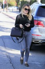 HILARY DUFF Out Shopping in Beverly Hills 12/02/2016
