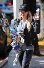 HILARY DUFF Out Shopping in Beverly Hills 12/16/2016