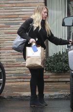 HILARY DUFF Out Shopping in Studio City 12/22/2016