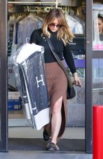 HILARY DUFF Picking Up Her Dry Cleaning in Studio City 11/30/2016