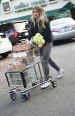 HILARY DUFF Shopping at Whole Foods in Los Angeles 12/11/2016