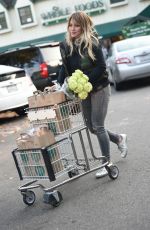 HILARY DUFF Shopping at Whole Foods in Los Angeles 12/11/2016