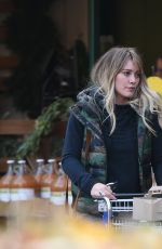 HILARY DUFF Shopping at Whole Foods in Los Angeles 12/11/2016
