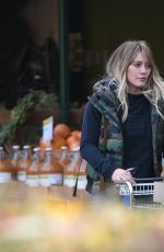HILARY DUFF Shopping at Whole Foods in Los Angeles 12/11/2016