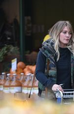 HILARY DUFF Shopping at Whole Foods in Los Angeles 12/11/2016