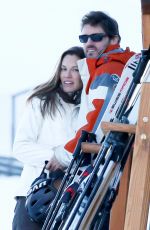HILARY SWANK with Her Boyfriend in St, Moritz 12/11/2016