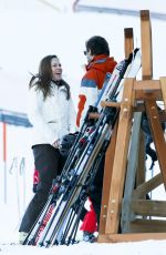 HILARY SWANK with Her Boyfriend in St, Moritz 12/11/2016