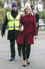 HOLLY WILLOGHNY at This Morning Set in London 12/01/2016