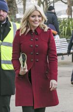 HOLLY WILLOGHNY at This Morning Set in London 12/01/2016