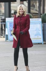HOLLY WILLOGHNY at This Morning Set in London 12/01/2016