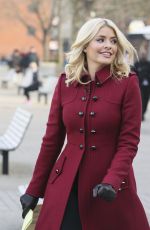 HOLLY WILLOGHNY at This Morning Set in London 12/01/2016