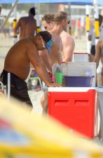 NINA DOBREV in Bikini at a Beach in Sao Paulo 12/05/2016