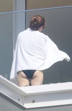 ISLA FISHER in Swimsuit at a Pool at Bondi Beach 12/13/2016