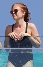 ISLA FISHER in Swimsuit at a Pool at Bondi Beach 12/13/2016