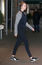 IVANKA TRUMP Heading to a Gym in New York 12/22/2016