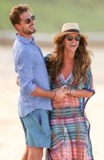 IZABEL GOULART and Kevin Trapp on the Beach in St. Barth 12/28/2016