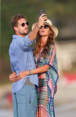 IZABEL GOULART and Kevin Trapp on the Beach in St. Barth 12/28/2016