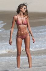 IZABEL GOULART in Bikini at a Beach in St. Barts 12/30/2016