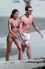 IZABEL GOULART in Bikini on the Beach in St. Barts 12/29/2016