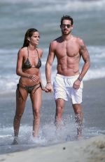 IZABEL GOULART in Bikini on the Beach in St. Barts 12/29/2016
