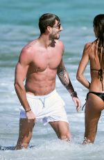 IZABEL GOULART in Bikini on the Beach in St. Barts 12/29/2016