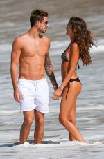 IZABEL GOULART in Bikini on the Beach in St. Barts 12/29/2016