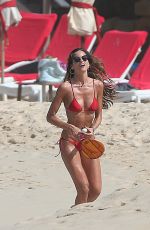 IZABEL GOULART in Bikini on the Beach of St. Barts 12/28/2016