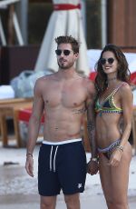 IZABEL GOULART ini Bikini at a Beach in St. Barts 12/25/2016