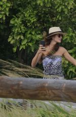 IZABEL GOULART Out and About in St. Barts 12/23/2016