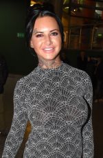 JEMMA LUCY Arrives at a Boxing Match in Manchester 12/12/2016