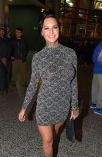 JEMMA LUCY Arrives at a Boxing Match in Manchester 12/12/2016