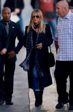 JENNIFER ANISTON Arrives at Jimmy Kimmel Live in Hollywood 12/08/2016