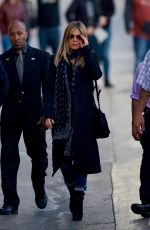 JENNIFER ANISTON Arrives at Jimmy Kimmel Live in Hollywood 12/08/2016